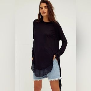 Free People Starlight Tee Black.